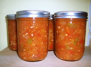 tomato-peach salsa