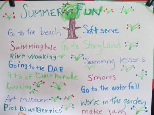 What do you want out of summer? Is it what you do or how you feel?